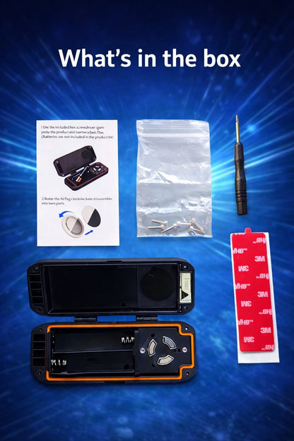 Oscanna Heavy-Duty AirTag Case – 10-Year AA Battery, IP69 Waterproof