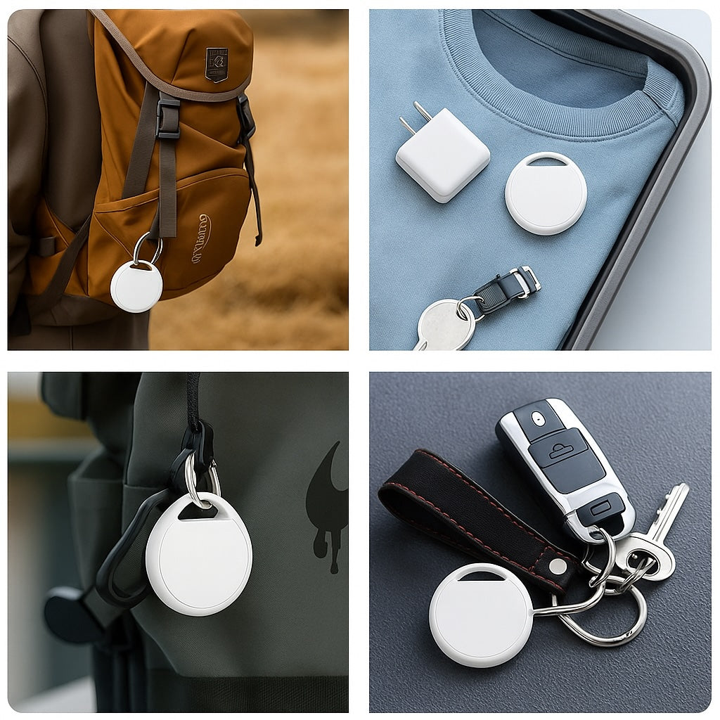 4Pack Oscanna MFI Certified Tracker Tags White works with Findmy