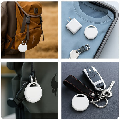 Oscanna MFi-Certified Tracker, White (4-Pack) – Works with Find My